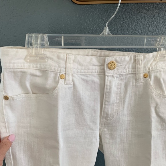 Tori Burch White Cropped Jean, size 27 - Picture 5 of 8